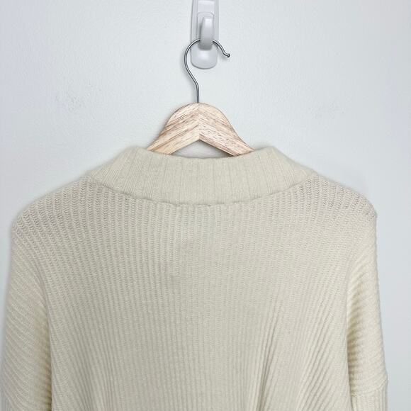 NWT Talbots Jewel Button Henley Pullover Sweater | Ivory Cream | SZ 2X - Picture 7 of 10